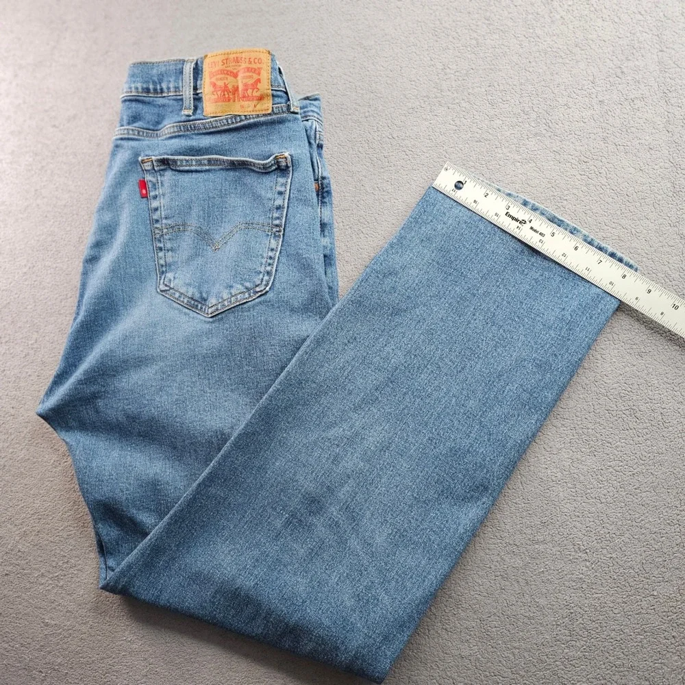 Levi's 505 Jeans Men's 40x32 Blue Denim Red Tab Streetwear Grunge‎ Straight Leg